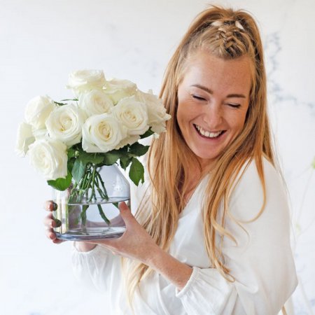 Witte Brievenbusrozen