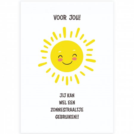 Beterschap Jij kan wel een zonnestraaltje gebruiken