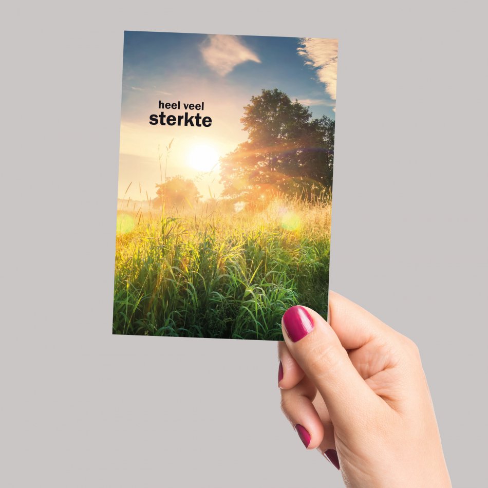 Kaart Condoleance Sun rays