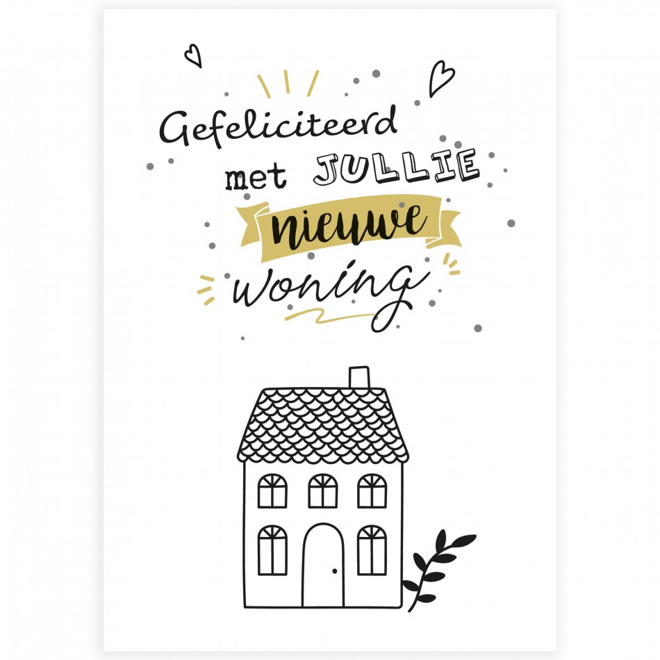 Verhuizing Gefeliciteerd sparkle
