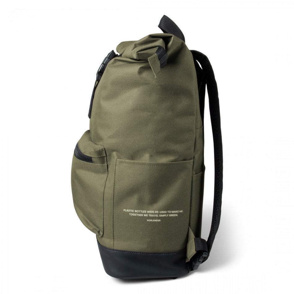 NORLÄNDER S.G. Fiets Rugtas RPET Olijfgroen