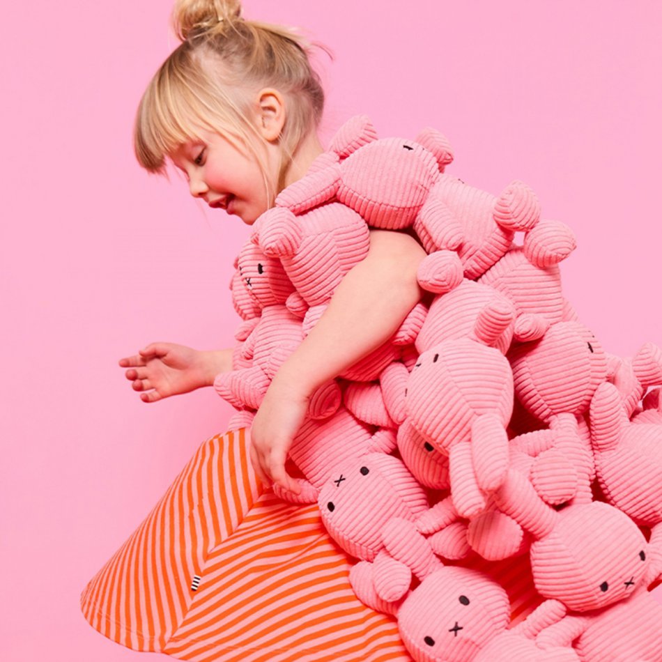 Nijntje ECO Corduroy Bubblegum Pink - 23 cm